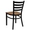 Flash Furniture Black Ladder Chair-Cherry Seat, PK2 2-XU-DG694BLAD-CHYW-GG - alternate 3
