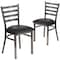 Flash Furniture Clear Ladder Chair-Black Seat, PK2 2-XU-DG694BLAD-CLR-BLKV-GG - alternate 5