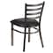Flash Furniture Clear Ladder Chair-Black Seat, PK2 2-XU-DG694BLAD-CLR-BLKV-GG - alternate 8