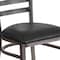 Flash Furniture Clear Ladder Chair-Black Seat, PK2 2-XU-DG694BLAD-CLR-BLKV-GG - alternate 7