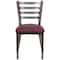 Flash Furniture Clear Ladder Chair-Burg Seat, PK2 2-XU-DG694BLAD-CLR-BURV-GG - alternate 8