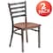 Flash Furniture Clear Ladder Chair-Cherry Seat, PK2 2-XU-DG694BLAD-CLR-CHYW-GG - alternate 6