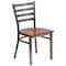 Flash Furniture Clear Ladder Chair-Cherry Seat, PK2 2-XU-DG694BLAD-CLR-CHYW-GG - alternate 2