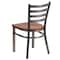 Flash Furniture Clear Ladder Chair-Cherry Seat, PK2 2-XU-DG694BLAD-CLR-CHYW-GG - alternate 4
