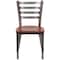 Flash Furniture Clear Ladder Chair-Cherry Seat, PK2 2-XU-DG694BLAD-CLR-CHYW-GG - alternate 7