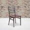 Flash Furniture Clear Ladder Chair-Mah Seat, PK2 2-XU-DG694BLAD-CLR-MAHW-GG - alternate 1