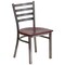 Flash Furniture Clear Ladder Chair-Mah Seat, PK2 2-XU-DG694BLAD-CLR-MAHW-GG - alternate 4