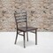 Flash Furniture Clear Ladder Chair-Wal Seat, PK2 2-XU-DG694BLAD-CLR-WALW-GG - alternate 1