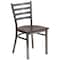 Flash Furniture Clear Ladder Chair-Wal Seat, PK2 2-XU-DG694BLAD-CLR-WALW-GG - alternate 3