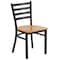 Flash Furniture Black Ladder Chair-Nat Seat, PK2 2-XU-DG694BLAD-NATW-GG - alternate 6
