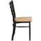 Flash Furniture Black Ladder Chair-Nat Seat, PK2 2-XU-DG694BLAD-NATW-GG - alternate 8
