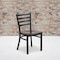 Flash Furniture Black Ladder Chair-Wal Seat, PK2 2-XU-DG694BLAD-WALW-GG - alternate 1