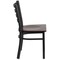 Flash Furniture Black Ladder Chair-Wal Seat, PK2 2-XU-DG694BLAD-WALW-GG - alternate 8
