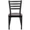Flash Furniture Black Ladder Chair-Wal Seat, PK2 2-XU-DG694BLAD-WALW-GG - alternate 7