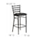 Flash Furniture Clear Ladder Stool-Black Seat, PK2 2-XU-DG697BLAD-CLR-BAR-BLKV-GG - alternate 3