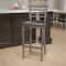 Flash Furniture Clear Ladder Stool-Black Seat, PK2 2-XU-DG697BLAD-CLR-BAR-BLKV-GG - alternate 1