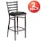 Flash Furniture Clear Ladder Stool-Black Seat, PK2 2-XU-DG697BLAD-CLR-BAR-BLKV-GG - alternate 6