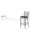 Flash Furniture Clear Ladder Stool-Black Seat, PK2 2-XU-DG697BLAD-CLR-BAR-BLKV-GG - alternate 4