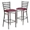 Flash Furniture Clear Ladder Stool-Burg Seat, PK2 2-XU-DG697BLAD-CLR-BAR-BURV-GG - alternate 5