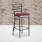 Flash Furniture Clear Ladder Stool-Burg Seat, PK2 2-XU-DG697BLAD-CLR-BAR-BURV-GG - alternate 1