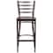 Flash Furniture Clear Ladder Stool-Mah Seat, PK2 2-XU-DG697BLAD-CLR-BAR-MAHW-GG - alternate 7