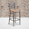 Flash Furniture Clear Ladder Stool-Nat Seat, PK2 2-XU-DG697BLAD-CLR-BAR-NATW-GG - alternate 1