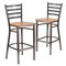 Flash Furniture Clear Ladder Stool-Nat Seat, PK2 2-XU-DG697BLAD-CLR-BAR-NATW-GG - alternate 3