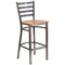 Flash Furniture Clear Ladder Stool-Nat Seat, PK2 2-XU-DG697BLAD-CLR-BAR-NATW-GG - alternate 4