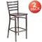 Flash Furniture Clear Ladder Stool-Wal Seat, PK2 2-XU-DG697BLAD-CLR-BAR-WALW-GG - alternate 3