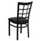 Flash Furniture Black Window Back Metal Restaurant Chair, Black Vinyl Seat, PK2 2-XU-DG6Q3BWIN-BLKV-GG - alternate 10