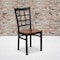 Flash Furniture Black Window Chair-Cherry Seat, PK2 2-XU-DG6Q3BWIN-CHYW-GG - alternate 1