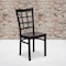 Flash Furniture Black Window Chair-Mah Seat, PK2 2-XU-DG6Q3BWIN-MAHW-GG - alternate 1