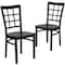 Flash Furniture Black Window Chair-Mah Seat, PK2 2-XU-DG6Q3BWIN-MAHW-GG - alternate 3