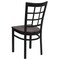 Flash Furniture Black Window Chair-Mah Seat, PK2 2-XU-DG6Q3BWIN-MAHW-GG - alternate 4