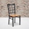 Flash Furniture Black Window Chair-Nat Seat, PK2 2-XU-DG6Q3BWIN-NATW-GG - alternate 1