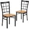 Flash Furniture Black Window Chair-Nat Seat, PK2 2-XU-DG6Q3BWIN-NATW-GG - alternate 2
