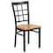 Flash Furniture Black Window Chair-Nat Seat, PK2 2-XU-DG6Q3BWIN-NATW-GG - alternate 5