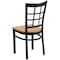 Flash Furniture Black Window Chair-Nat Seat, PK2 2-XU-DG6Q3BWIN-NATW-GG - alternate 4