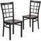 Flash Furniture Black Window Chair-Wal Seat, PK2 2-XU-DG6Q3BWIN-WALW-GG - alternate 2