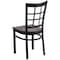 Flash Furniture Black Window Chair-Wal Seat, PK2 2-XU-DG6Q3BWIN-WALW-GG - alternate 4