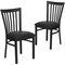 Flash Furniture Black School House Back Metal Restaurant Chair, Black Vinyl Seat, PK2 2-XU-DG6Q4BSCH-BLKV-GG - alternate 8