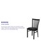 Flash Furniture Black School House Back Metal Restaurant Chair, Black Vinyl Seat, PK2 2-XU-DG6Q4BSCH-BLKV-GG - alternate 10