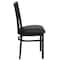 Flash Furniture Black School House Back Metal Restaurant Chair, Black Vinyl Seat, PK2 2-XU-DG6Q4BSCH-BLKV-GG - alternate 4