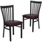 Flash Furniture Black School House Back Metal Restaurant Chair, Burgundy Vinyl Seat, PK2 2-XU-DG6Q4BSCH-BURV-GG - alternate 8