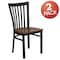 Flash Furniture Black School Chair-Cherry Seat, PK2 2-XU-DG6Q4BSCH-CHYW-GG - alternate 2