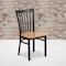 Flash Furniture Black School Chair-Nat Seat, PK2 2-XU-DG6Q4BSCH-NATW-GG - alternate 1