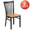 Flash Furniture Black School Chair-Nat Seat, PK2 2-XU-DG6Q4BSCH-NATW-GG - alternate 5