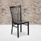 Flash Furniture Black School Chair-Wal Seat, PK2 2-XU-DG6Q4BSCH-WALW-GG - alternate 1