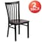 Flash Furniture Black School Chair-Wal Seat, PK2 2-XU-DG6Q4BSCH-WALW-GG - alternate 4