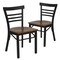 Flash Furniture Black Ladder Chair-Cherry Seat, PK2 2-XU-DG6Q6B1LAD-CHYW-GG - alternate 6